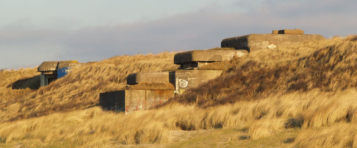 Bunkers in de duinen